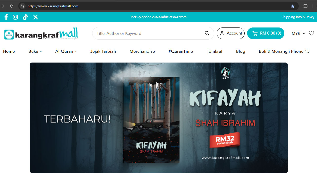 Pre-Order Kifayah Kini Dibuka