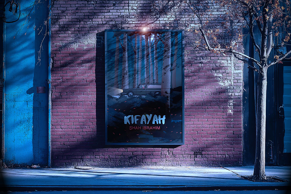 Night billboard novel Kifayah karya Shah Ibrahim