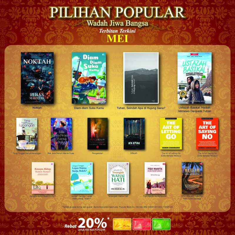 Novel Kifayah Pilihan Popular Mei 2025 Wadah Jiwa Bangsa Array